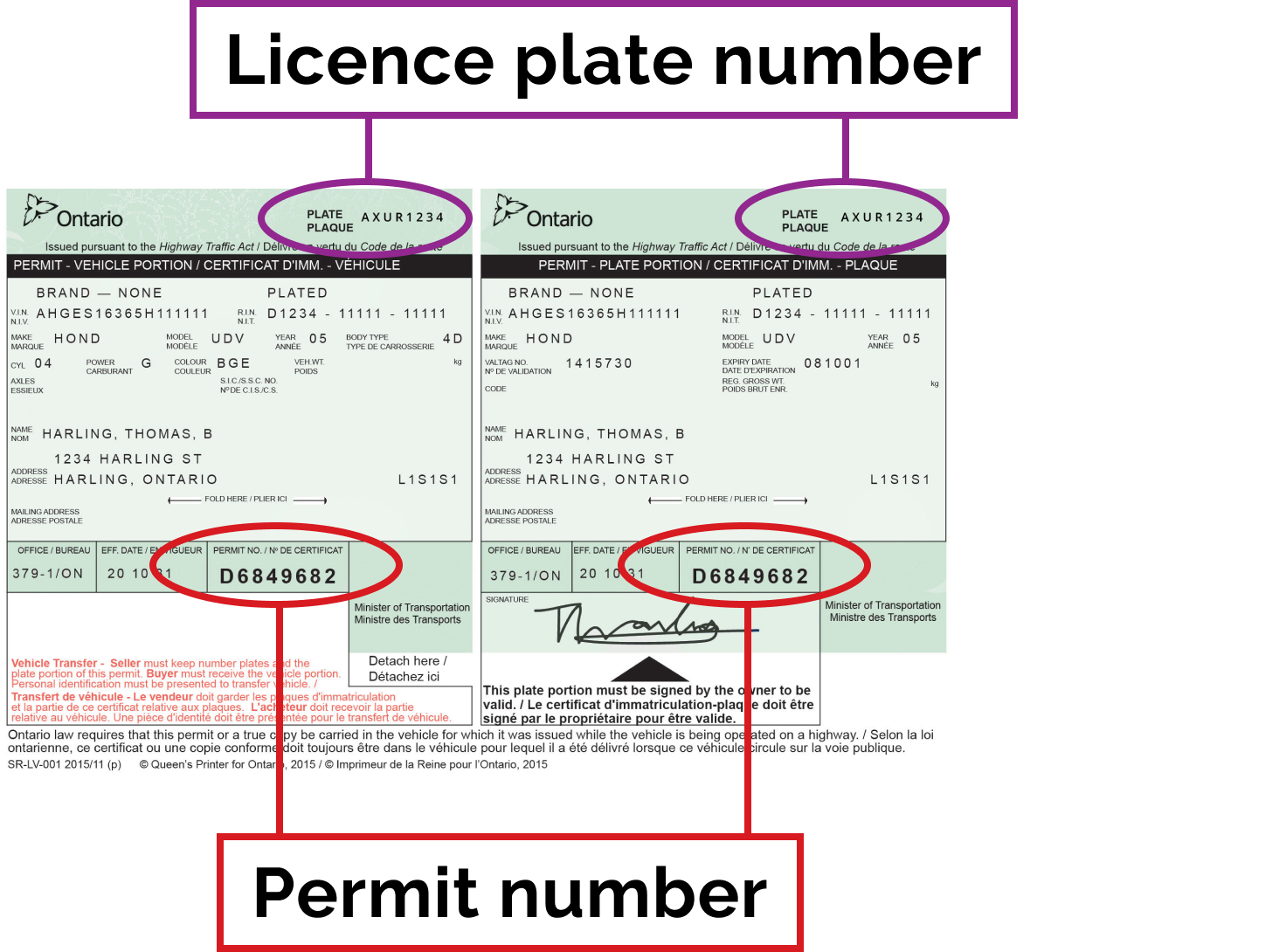 What Is Vehicle Permit Number Ontario, 51 OFF